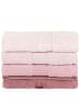 Elizabed 4-delige set: handdoeken "Rainbow" lichtroze
