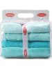Colourful Cotton 4er-Set: Handtücher "Rainbow" in Blau/ Grün