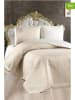 Colourful Cotton 3-delige bedspreiset "Sanem" beige/wit