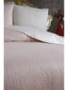 Colourful Cotton 3-delige bedspreiset "Sanem" lichtroze/wit