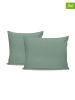 MIX&MATCH Poszewki renforcè (2 szt.) w kolorze jasnozielonym na poduszkę