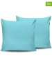 Elizabed 2-delige set: renforcé kussenhoezen turquoise