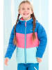 Peek U All-season doorgestikte jas "Prim" blauw/roze/truquoise