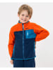 Peek U Fleecejacke "Wave" in Orange/ Dunkelblau