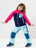 Peek U Fleecejacke "Wave" in Pink/ Dunkelblau/ Türkis