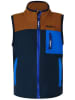 Peek U Fleece bodywarmer "Magner" lichtbruin/donkerblauw
