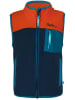 Peek U Fleece bodywarmer "Magner" oranje/donkerblauw