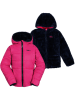 Peek U Wende-Steppjacke "Clover" in Pink/ Dunkelblau