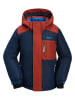 Peek U Ski-/ Snowboardjacke "Cyrus" in Dunkelblau/ Rot