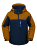 Peek U Ski-/ Snowboardjacke "Hawk" in Dunkelblau/ Orange