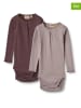 Wheat 2er-Set: Bodys in Lila/ Grau