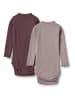 Wheat 2er-Set: Bodys in Lila/ Grau