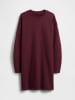 GAP Sweatkleid in Bordeaux