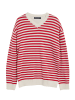 Polo Club Pullover in Rot/ Weiß