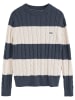 Polo Club Pullover in Dunkelblau/ Creme