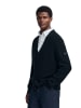 Polo Club Cardigan in Schwarz