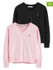 Polo Club 2er-Set: Pullover in Rosa/ Schwarz