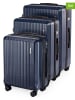 Compactor 3-delige hardcase-trolleyset donkerblauw