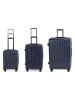 Compactor 3-delige hardcase-trolleyset donkerblauw