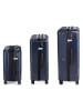 Compactor 3-delige hardcase-trolleyset donkerblauw