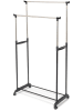 Compactor Kledingstang "Zeph" zwart/zilverkleurig - (L)78 x (B)42 x (H)165 cm