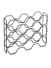 metaltex Flessenrek "Hexagon" zwart - (B)43 x (H)34 x (D)12 cm