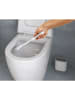 metaltex WC-Bürste ''Cleany'' in Silber/ Weiß - (B)12,8 x (H)47 x (T)7,4 cm