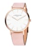 Liebeskind Zegarek kwarcowy w kolorze różowozłoto-jasnoróżowo-białym