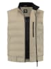 TRAVELIN' Doorgestikte bodywarmer "Magnus" beige