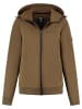 TRAVELIN' Sweatjacke in Hellbraun