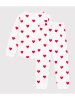 PETIT BATEAU Pyjama in Weiß/ Rot