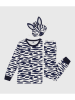 PETIT BATEAU 2-delige outfit wit/donkerblauw