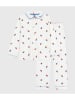 PETIT BATEAU Pyjama wit/meerkleurig