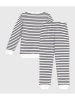PETIT BATEAU Pyjama wit/donkerblauw