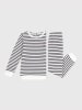 PETIT BATEAU Pyjama in Weiß/ Schwarz