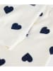PETIT BATEAU Pyjama in Weiß/ Schwarz