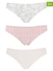 COTONELLA 3-delige set: slips lichtroze/wit