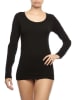 COTONELLA Longsleeve in Schwarz