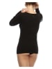 COTONELLA Longsleeve in Schwarz