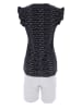 COTONELLA Pyjama in Schwarz/ Hellgrau