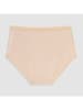 COTONELLA Figi high waist (2 pary) w kolorze beżowym