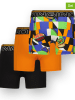 Vingino 3er-Set: Boxershorts in Orange/ Schwarz