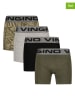 Vingino 4er-Set: Boxershorts in Khaki/ Grau/ Schwarz