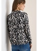 Cecil Pullover in Schwarz/ Creme