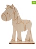 SUNNYSUE 3-częściowy zestaw: drewniane konie do zaplatania - 3+