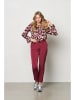 &Co Woman Blouse "Melina" zwart/bordeaux/créme