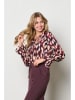 &Co Woman Bluzka "Melina" w kolorze bordowo-czarno-kremowym