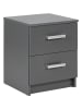 Inter Link Kommode "Elenzio 2S" in Grau - (B)41 x (H)51 x (T)40 cm