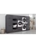 Inter Link Mehrzweckschrank "Studio Flow" in Anthrazit - (B)67 x (H)164 x (T)68 cm