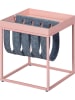 Inter Link Bijzettafel "Club NY Magazine" lichtroze/grijs - (B)35 x (H)40 x (D)35 cm